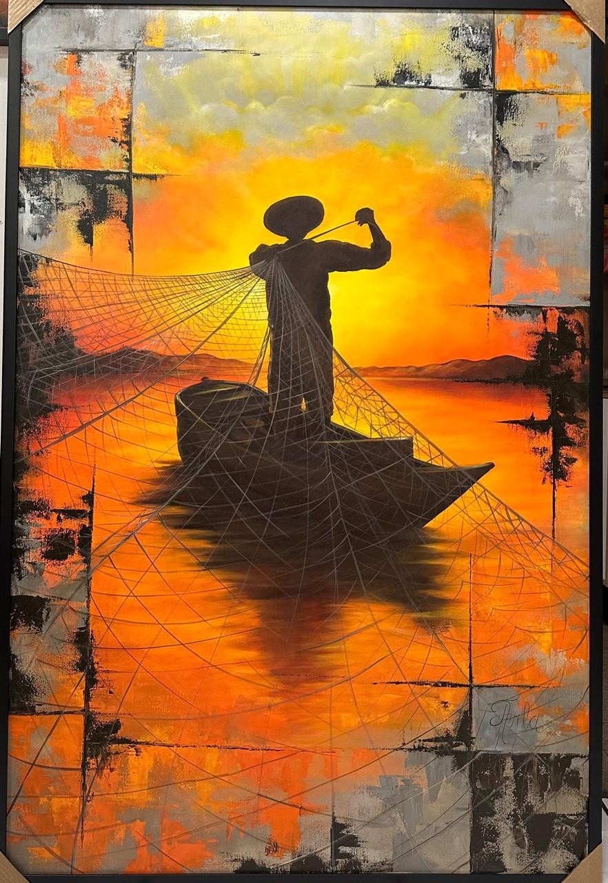 Foto da obra O Pescador e a Rede